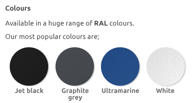 Steel RAL Colours
