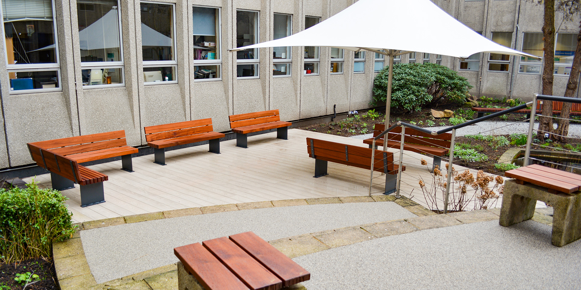 Humanities Building Courtyard