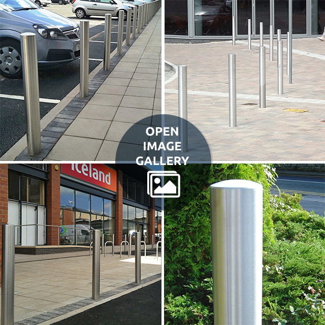 Anti Ram Semi Dome Top Stainless Steel Bollard