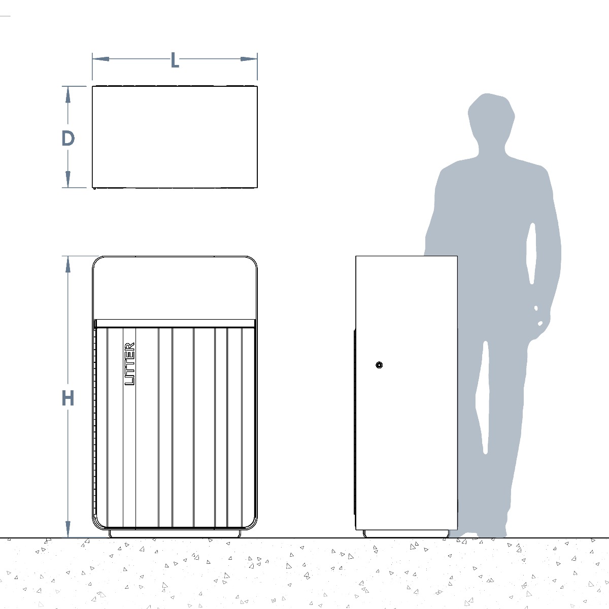 Ascot Litter Bin Ascot Litter Bin