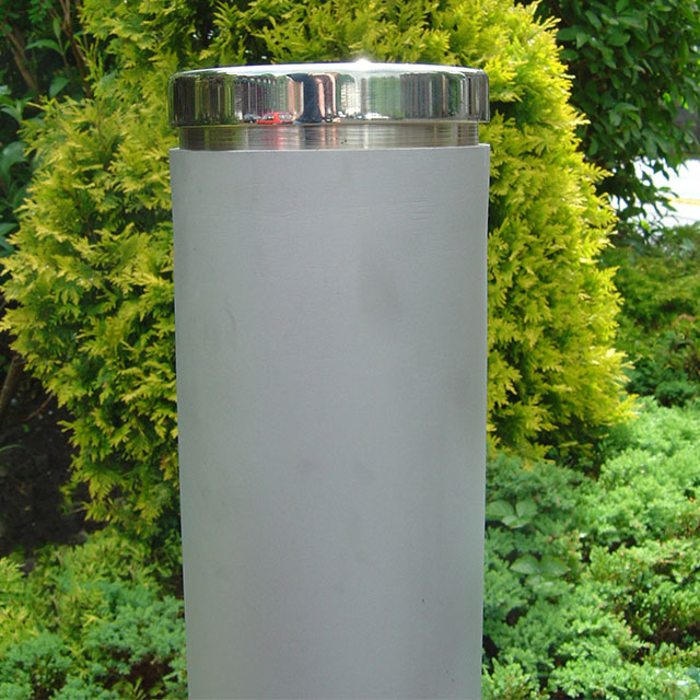 Bead Blasted Stainless Steel Bollard 