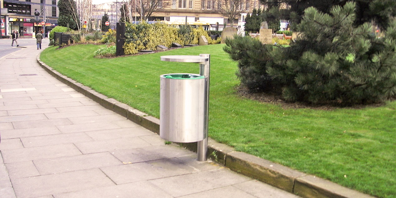 Bradford Stainless Steel Litter Bin