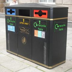 Buffalo 120 Litre Triple Litter Bin