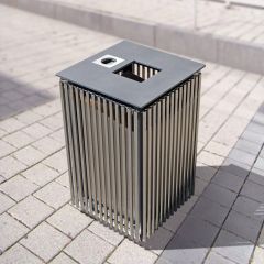 Urbanis Quadrat Steel Litter Bin