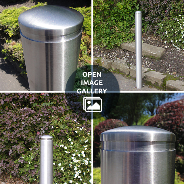 Feature Top Stainless Steel Bollard