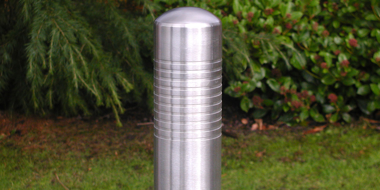 Multi Groove Stainless Steel Bollard 