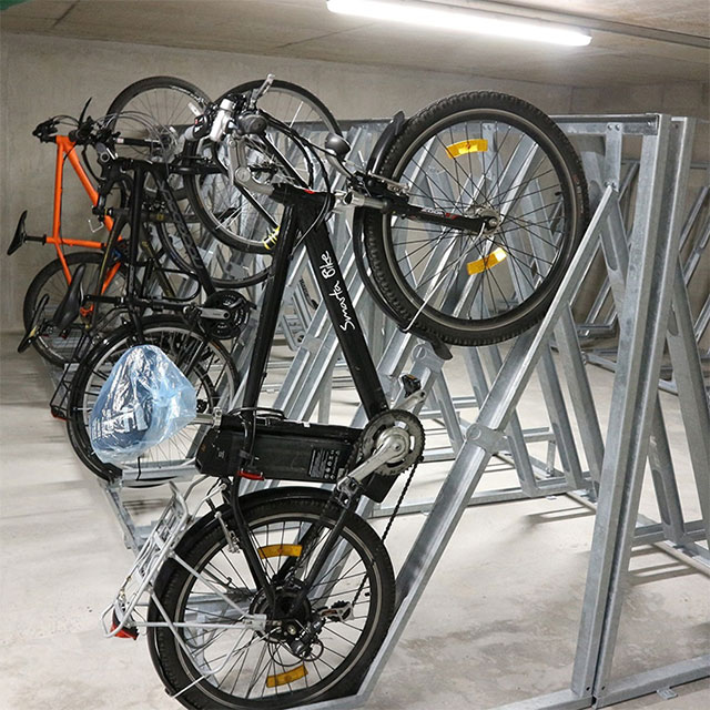 Semi Vertical Cycle Rack