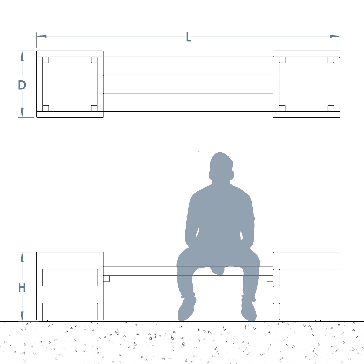 Springwell Planter Bench Springwell Planter Bench