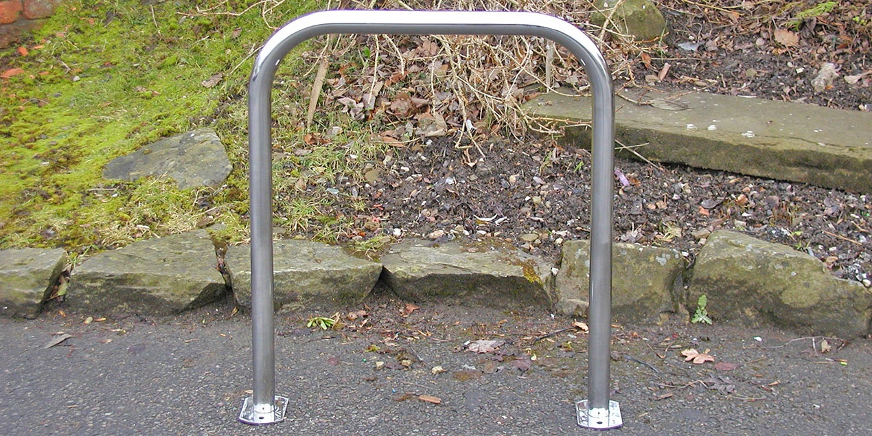 Stainless Sheffield Cycle Stand Surface Mounted Stainless Sheffield Cycle Stand Surface Mounted