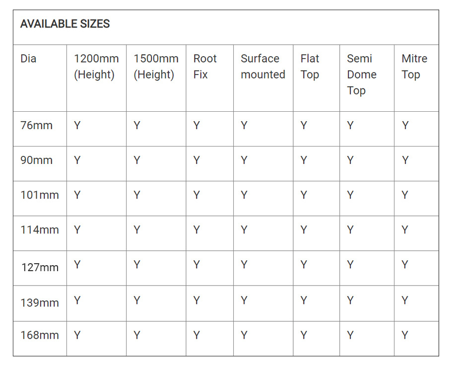 Semi Dome Top Stainless Steel Bollard