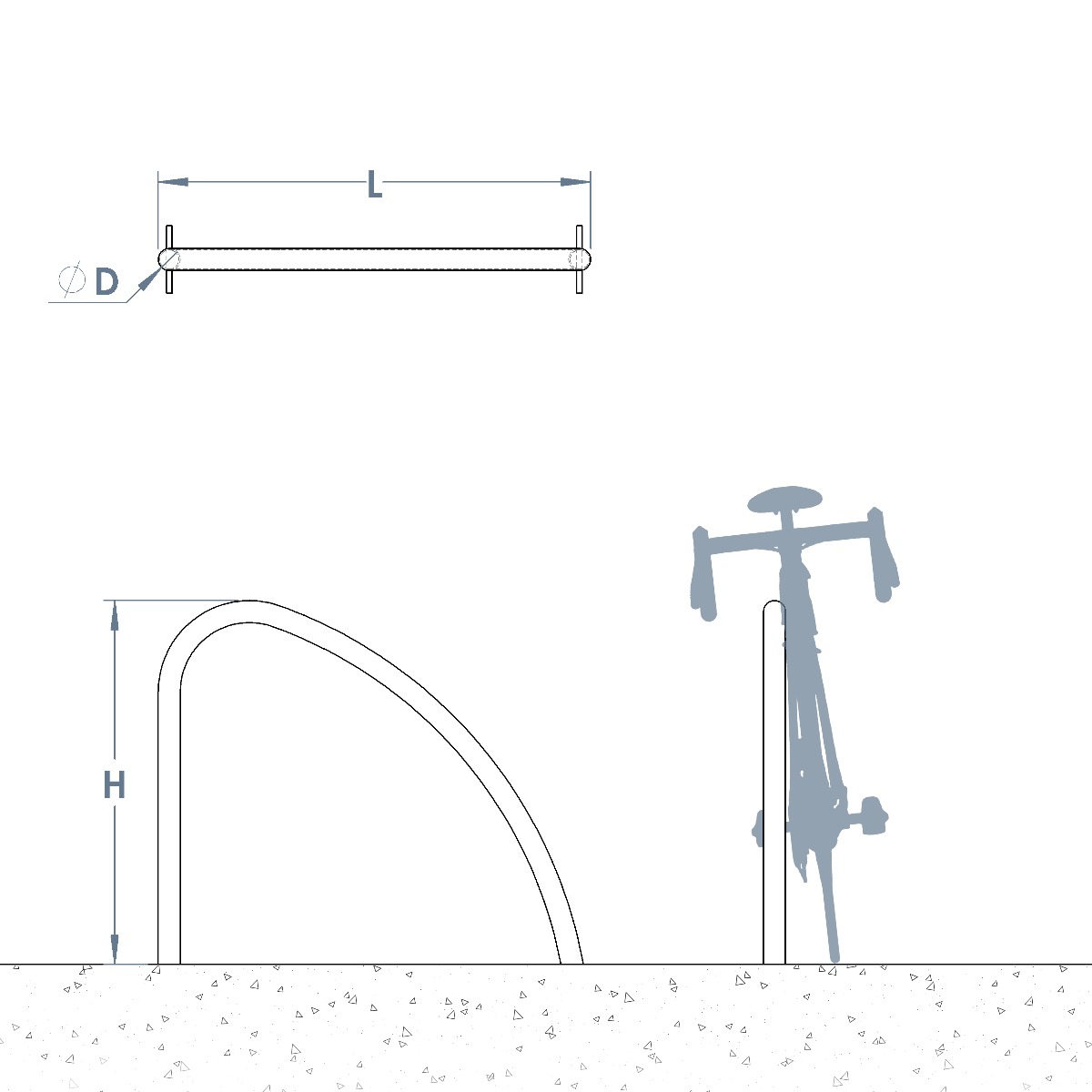 Stainless Steel Fin Cycle Stand