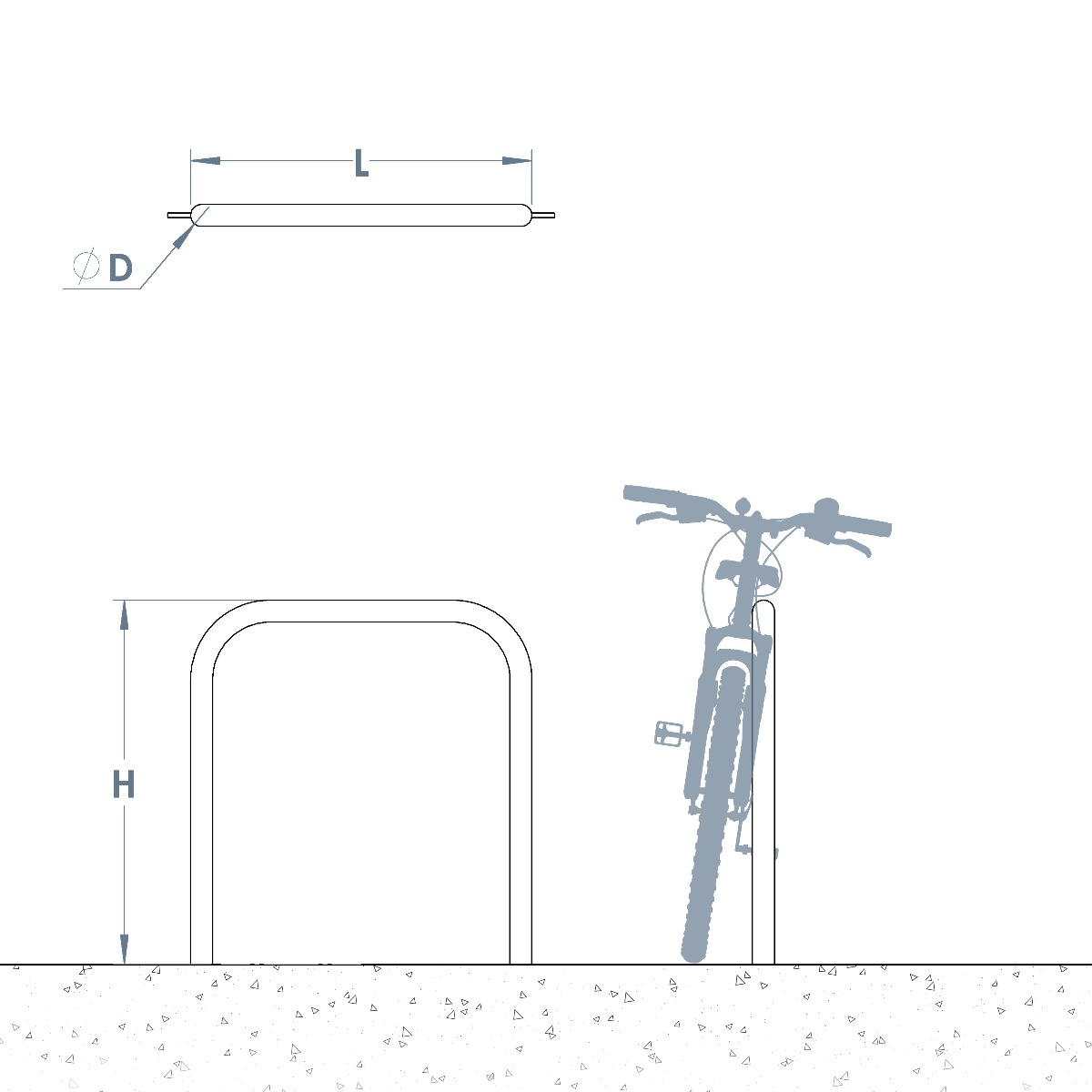 Stainless Steel Sheffield Cycle Stand Stainless Steel Sheffield Cycle Stand