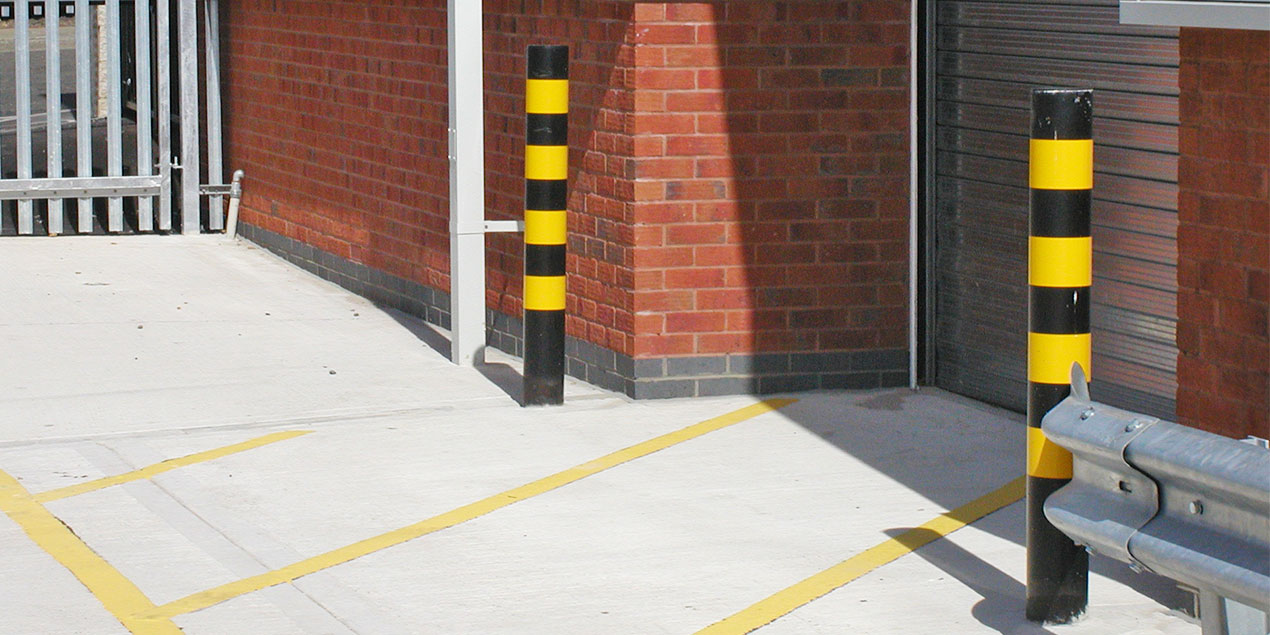 Steel Bollard Hazard Band 