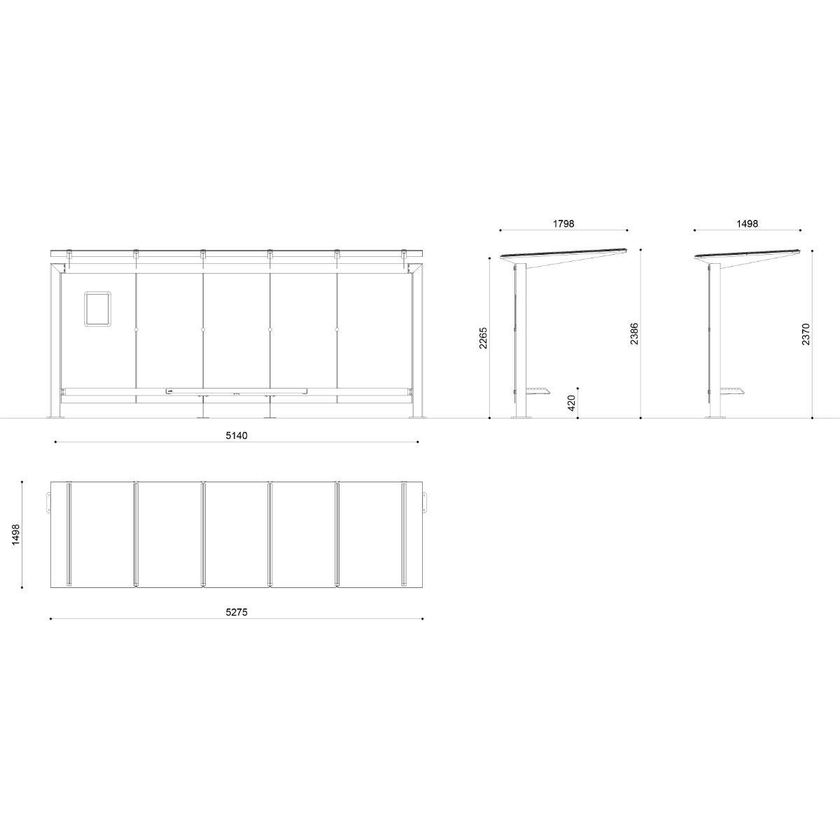 Stingray Bus Shelter