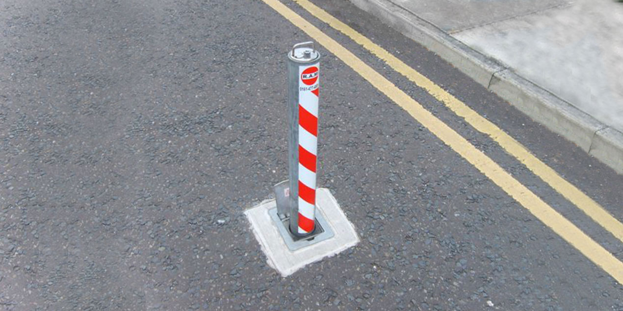 Warrior HD Large Round Telescopic Bollards Warrior HD Large Round Telescopic Bollards