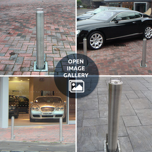 Warrior Stainless Steel Standard Round Telescopic Bollard