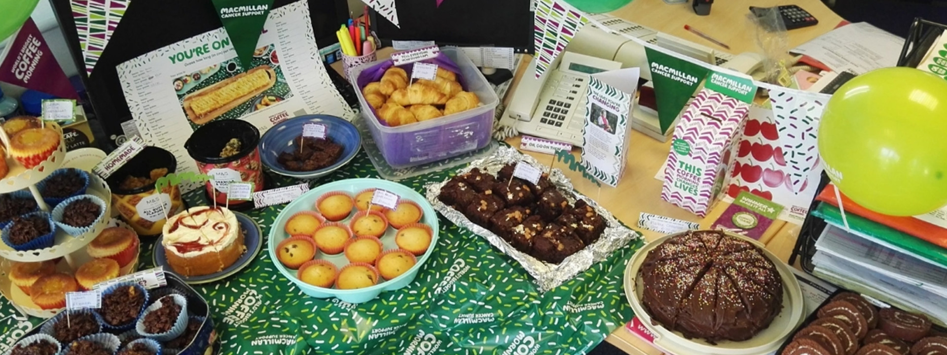 Macmillan Coffee Morning at Bailey Streetscene