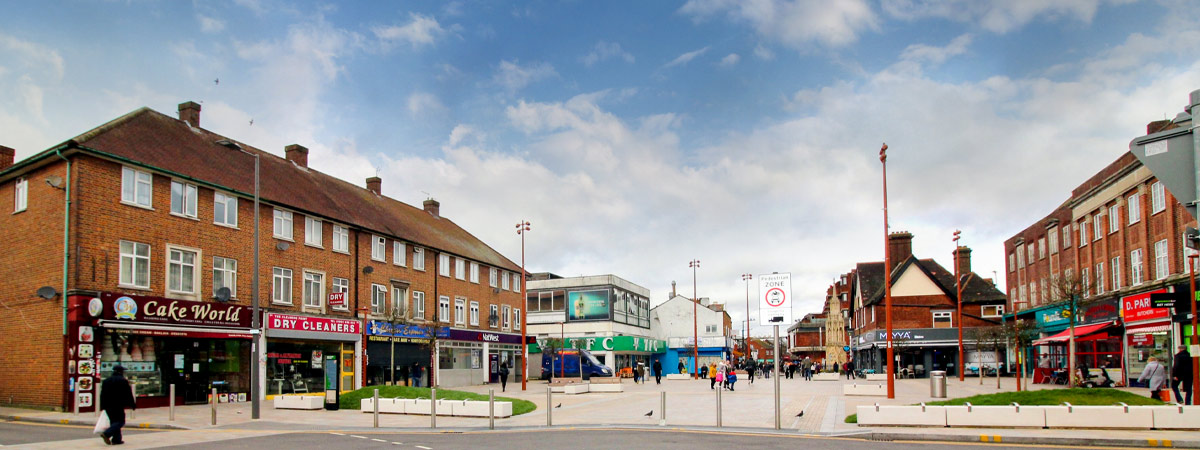 Complete package for new pedestrianised town square at Waltham Cross
