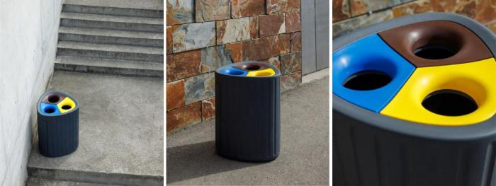 New mixed waste collection bin from our Spanish Design Partner
