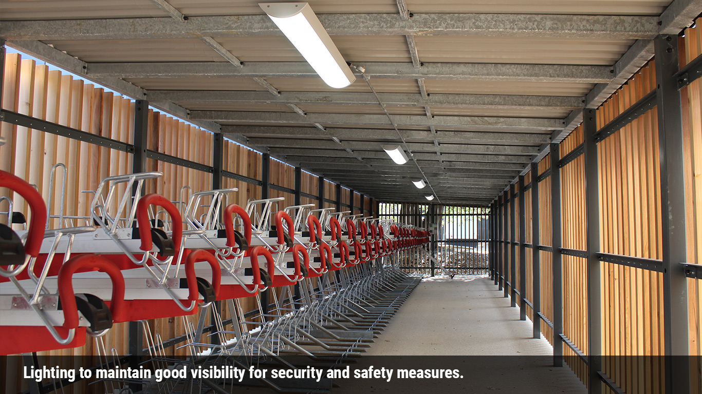 Lighting to maintain good visibility for security ans safety measures