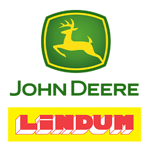 John Deere and Lindum Group Logo