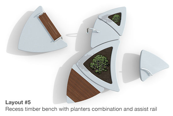 Recess Timber Bench Recess Timber Bench